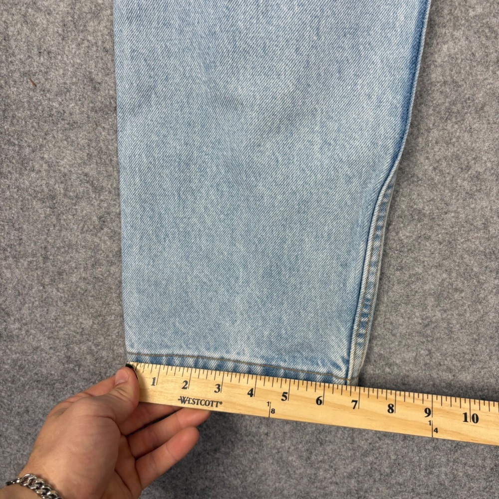 Vintage Levis 560 Loose Fit Straight Leg Jeans Light Wash High Waist 1 Med USA - Picture 3 of 7